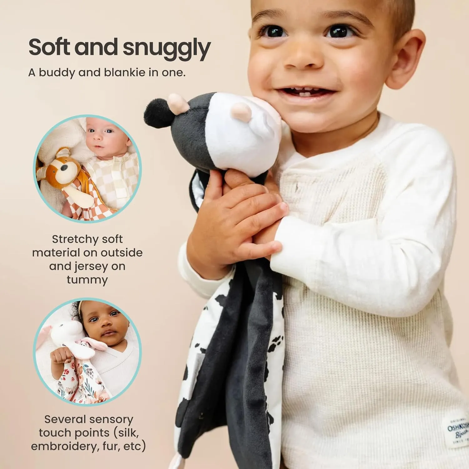 Copper Pearl Character Lovey Plush: Soft Bunny Plush Baby Blankets, Baby Lovey and Stuffed Bunny for Companionship and Entertainment - Bella Bunny
