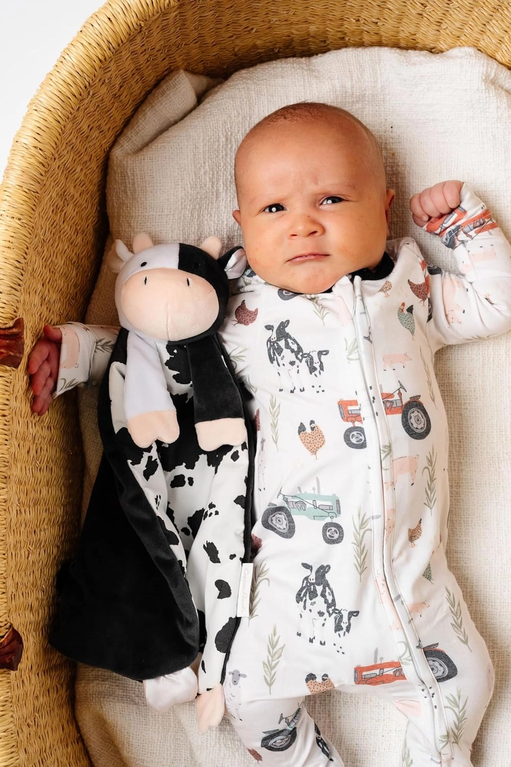 Copper Pearl Character Lovey Plush: Soft Cow Plush Baby Blankets, Baby Lovey and Cow Toy for Companionship and Entertainment - Colby Cow