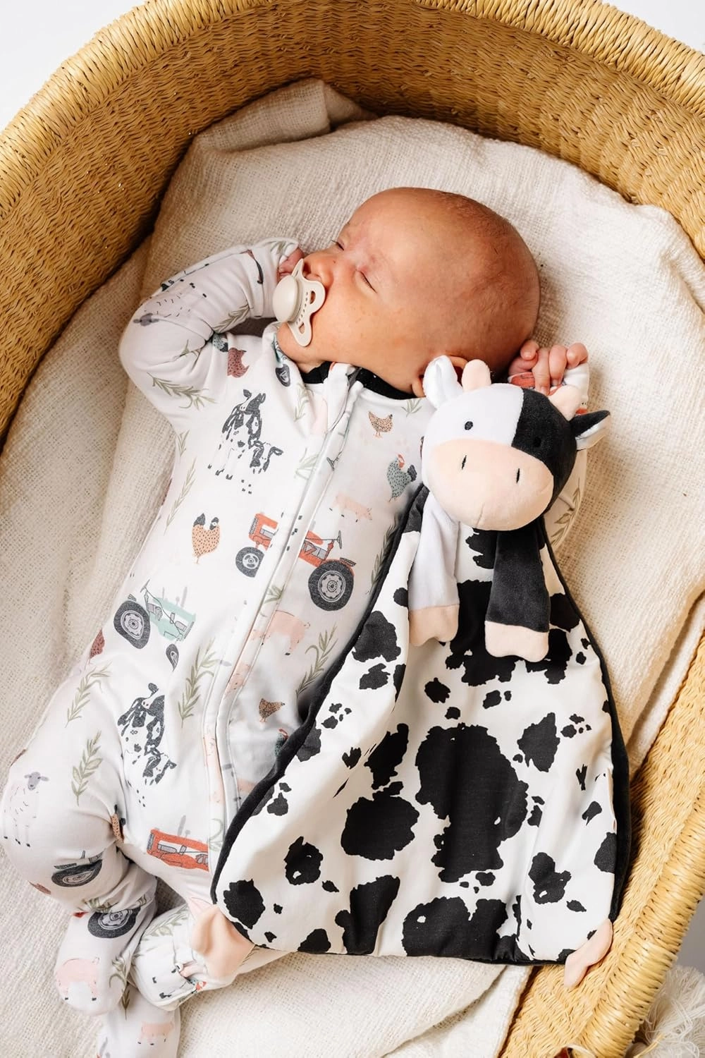 Copper Pearl Character Lovey Plush: Soft Cow Plush Baby Blankets, Baby Lovey and Cow Toy for Companionship and Entertainment - Colby Cow