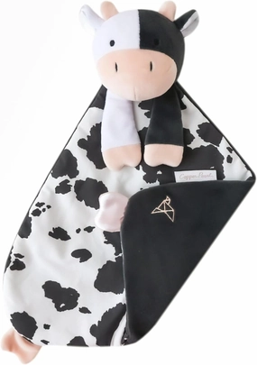 Copper Pearl Character Lovey Plush: Soft Cow Plush Baby Blankets, Baby Lovey and Cow Toy for Companionship and Entertainment - Colby Cow