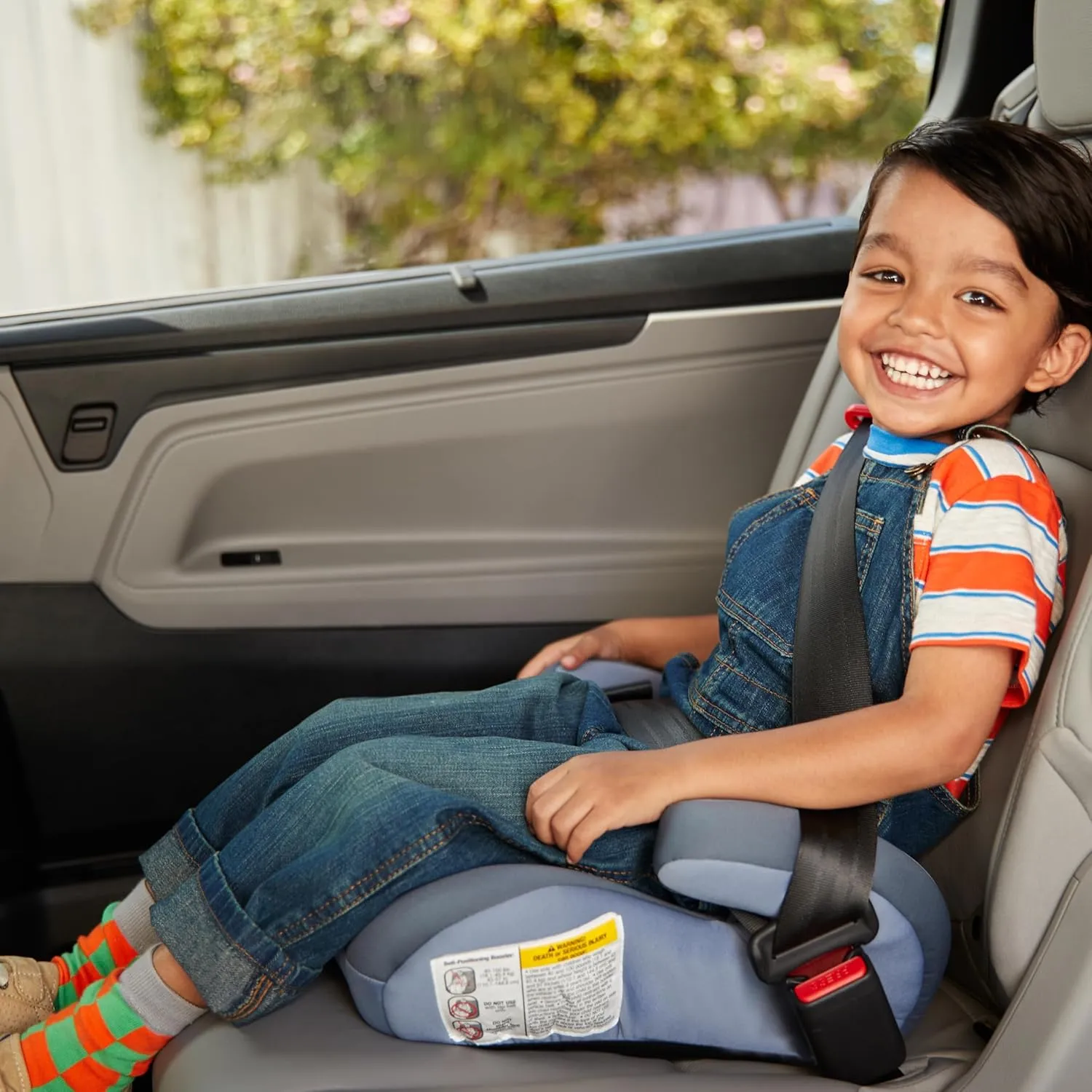 Cosco Topside Backless Booster Car Seat, Lightweight Booster Seats for Cars 40-100 lbs, Backless Booster Seat for Car, Grape