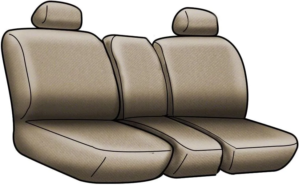 Coverking Custom Fit Front 40/20/40 Seat Cover for Select Dodge Dakota Models - Neosupreme (Charcoal with Black Sides)