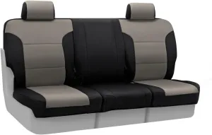 Coverking Custom Fit Front 40/20/40 Seat Cover for Select Dodge Dakota Models - Neosupreme (Charcoal with Black Sides)