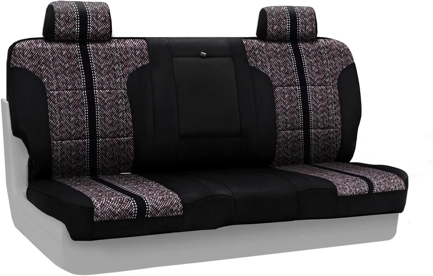 Coverking Custom Fit Seat Cover for Select Ford Models - Saddleblanket with Neosupreme Trim (Black)