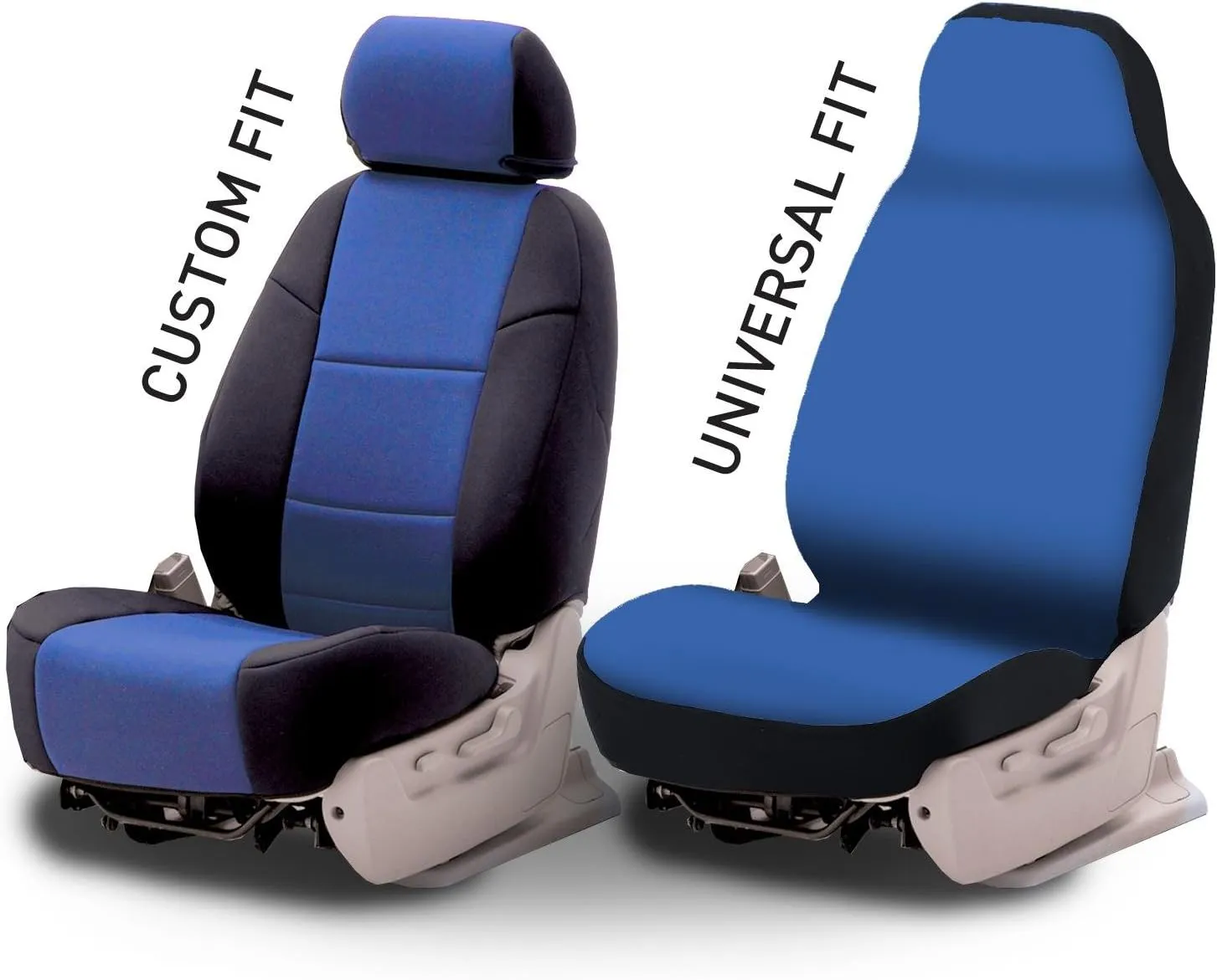 Coverking Custom Fit Seat Cover for Select Ford Models - Saddleblanket with Neosupreme Trim (Black)