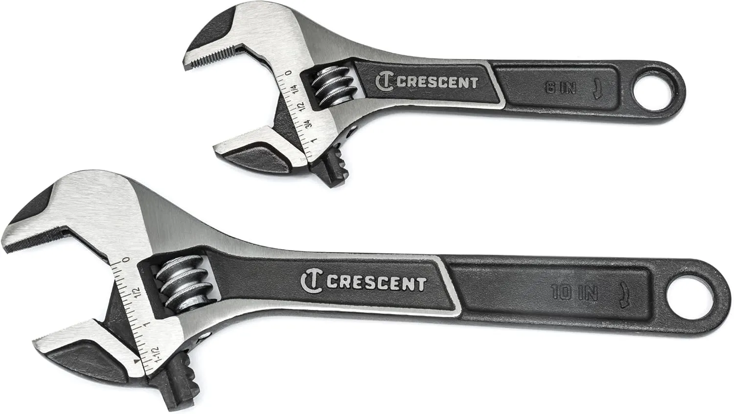 Crescent 2 Piece Wide Jaw Adjustable Wrench Set | 6" & 10" | ATWJ2610VS