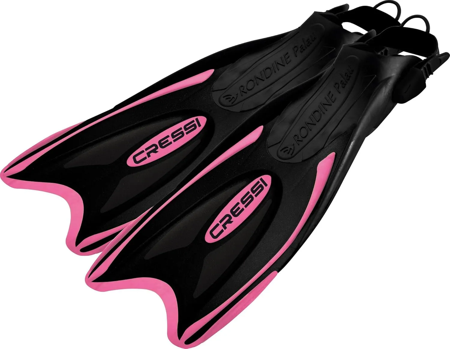 Cressi Palau Adjustable Open Heel Snorkeling Swim Fins Blue