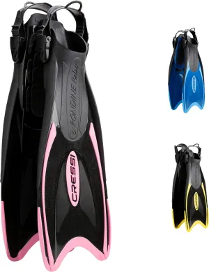 Cressi Palau Adjustable Open Heel Snorkeling Swim Fins Blue