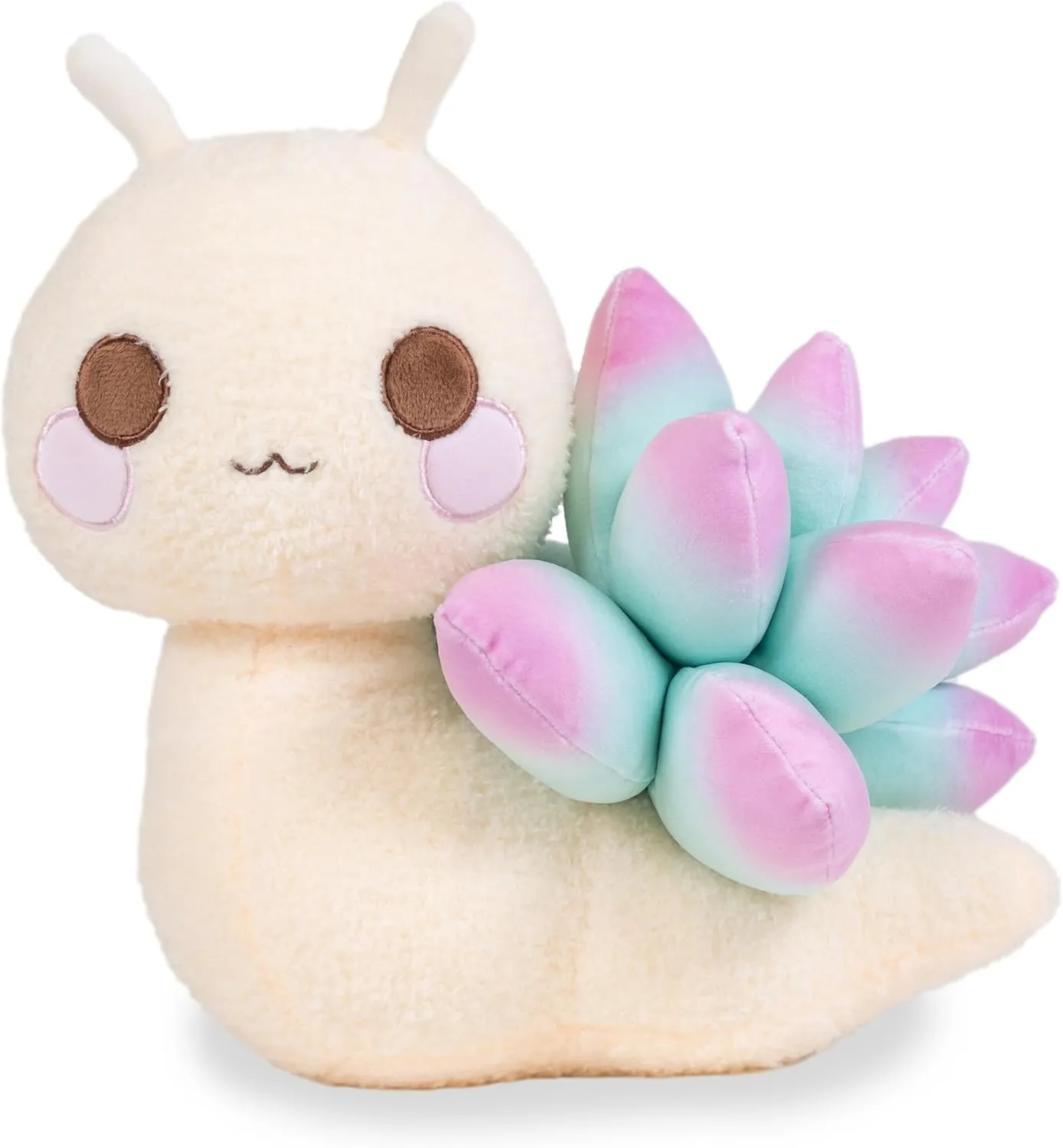 Cuddle Barn PlushGoals - Sage The Succulent Snail Kawaii Cute Plush Toy, 10 inches