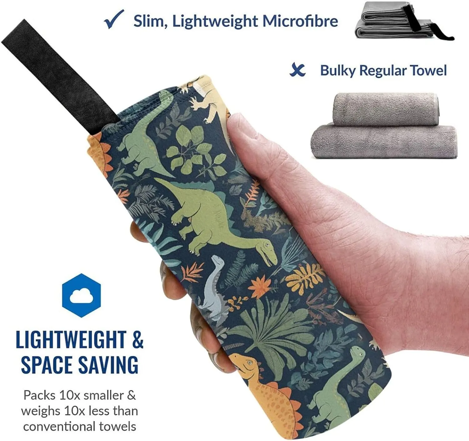 Cute Premium Compact Microfiber Travel Towel-Featherlight & Quick Dry,Sand-Resistant Beach Towel for Swimming,Camping,Vacation Essentials with Carry Pouch