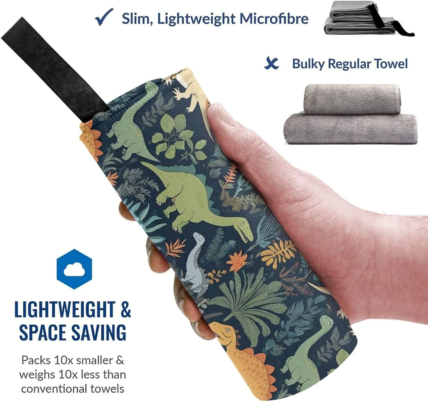 Cute Premium Compact Microfiber Travel Towel-Featherlight & Quick Dry,Sand-Resistant Beach Towel for Swimming,Camping,Vacation Essentials with Carry Pouch