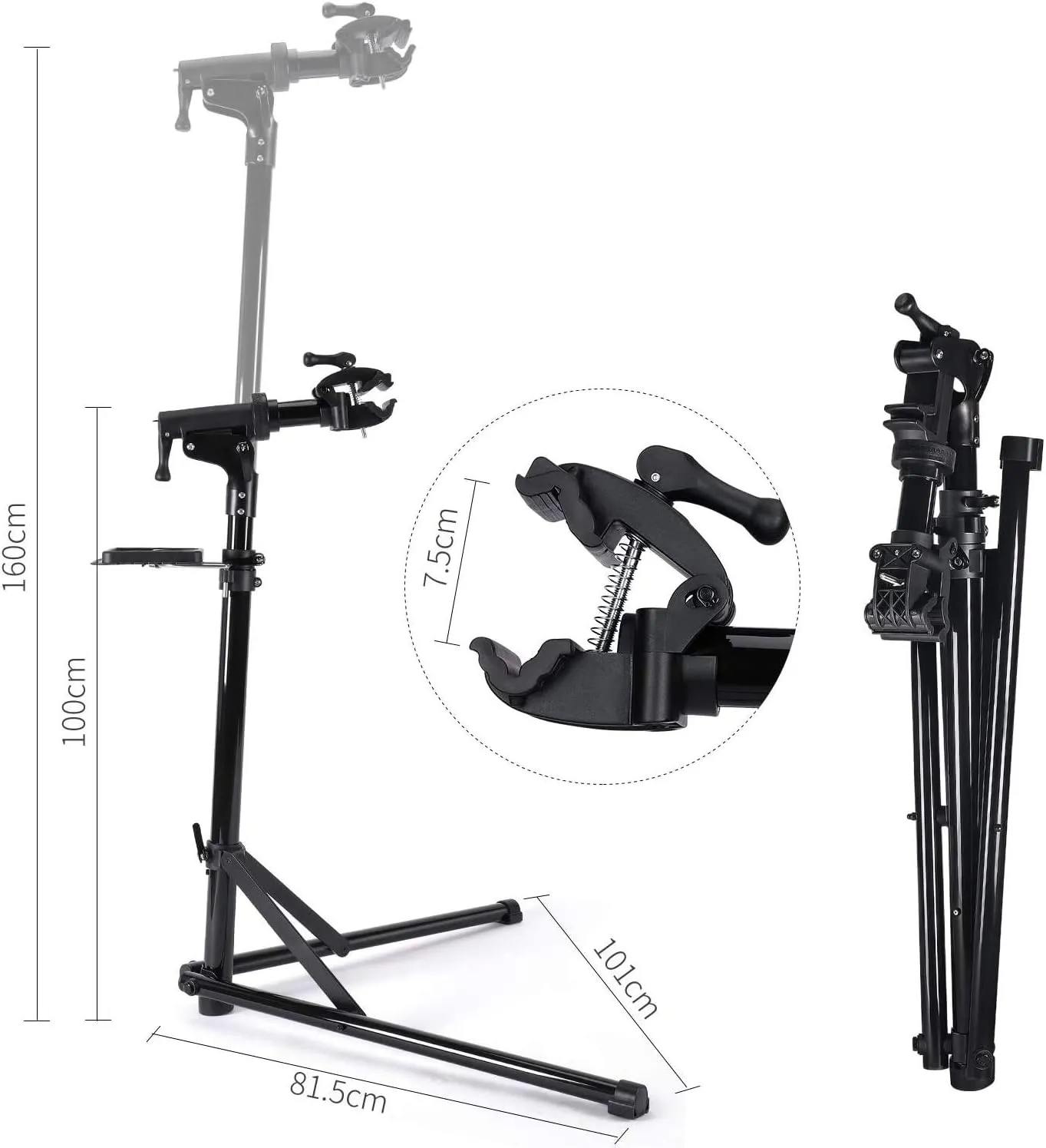 CXWXC Bike Repair Stand -Shop Home Bicycle Mechanic Maintenance Rack- Whole Aluminum Alloy- Height Adjustable (rs100)