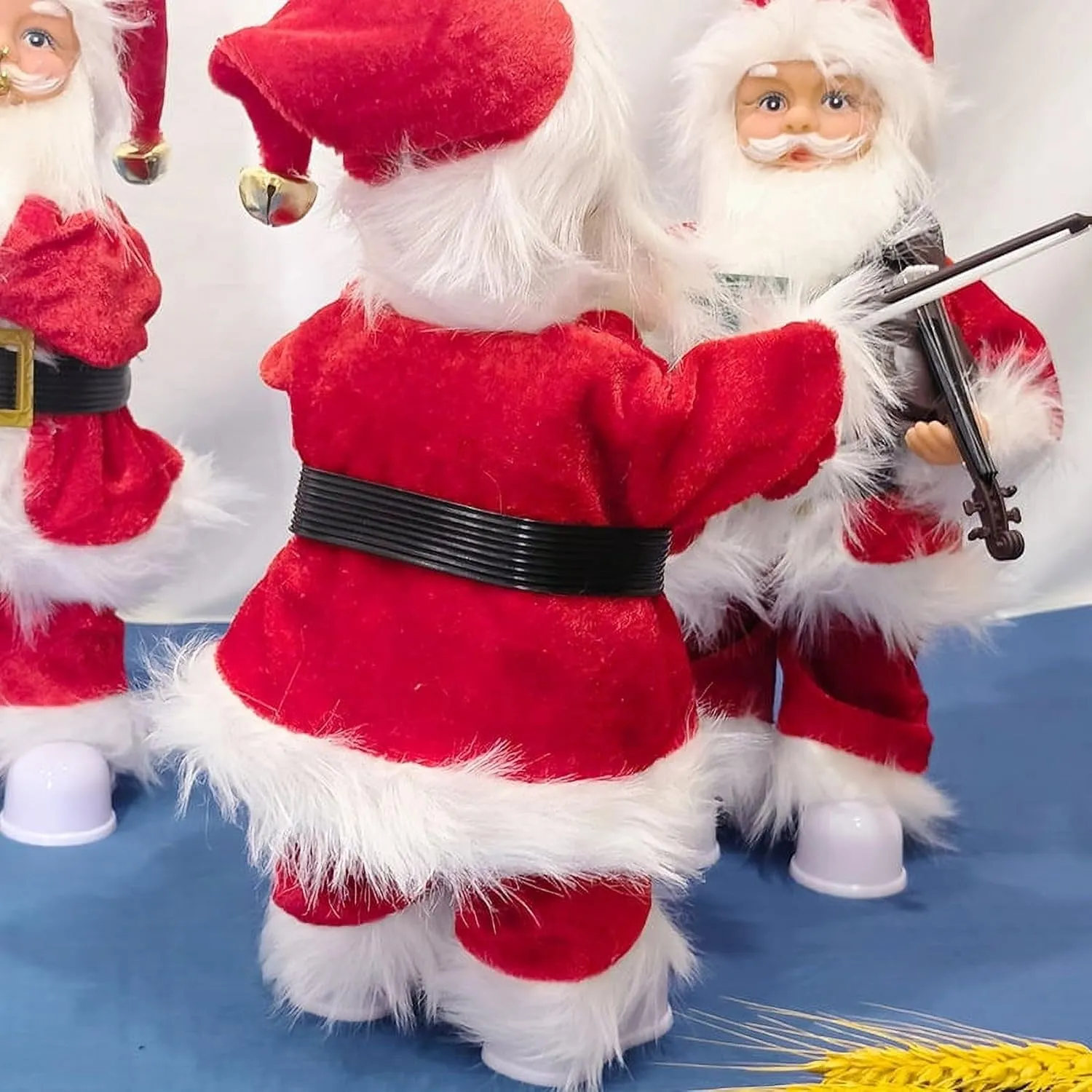 Dancing Singing Santa Claus Playing Saxophone Christmas Santa Doll Musical Animated Plush Figure, Xmas Gifts Outdoor Presents Christmas Decorations Christmas Outside Decor