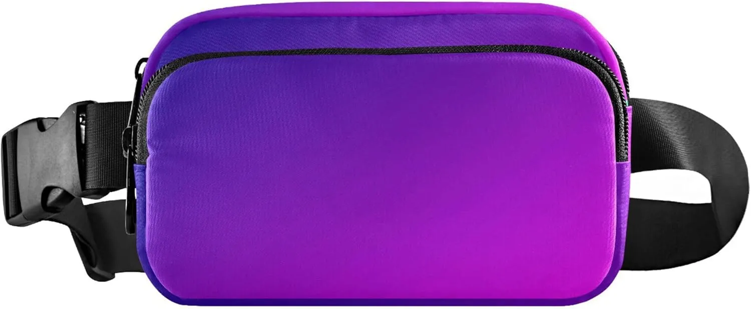 Dark Blue Mangenta Fanny Belt Bag Waist Packs Crossbody Bags Bum Bag for Running Hiking Travel Workout Adjustable Strap for Women Men