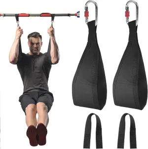 DASKING Fitness Ab Straps, 1 Pair Gym Hanging Sling Straps with Quick Locks for Pull Up Abdominal Training Workout Equipment