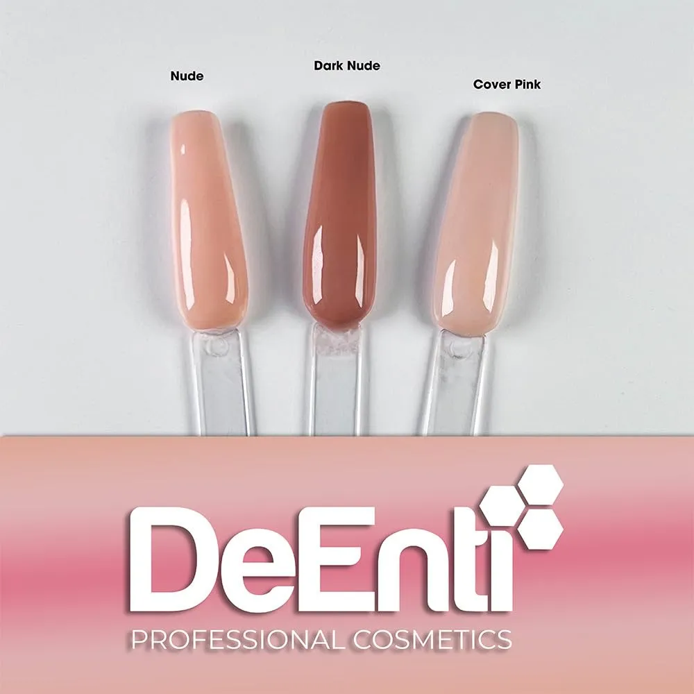 DeEnti Acrylic Nail Powder, 2oz Medium Pink, Long Lasting Salon Quality, Bubble Free Professional Manicures, Nail Art, Fake Nails, Dip, Carving & Extensions