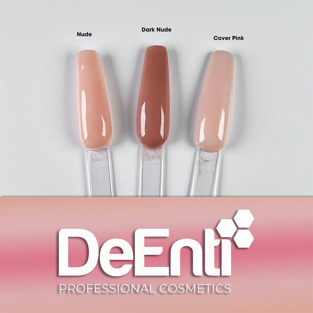DeEnti Acrylic Nail Powder, 2oz Natural Pink Acrylic Powder Dip for Nails, Mixed Powder Clear and Pink Blend, Long Lasting Salon Quality, Bubble Free Professional Nail Powder for Manicure Nail Art