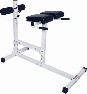 DF404 Hyperextension Bench Roman Chair – 400 LBS Capacity – Fully Adjustable Hyper Extension Back Exercise Fitness Station for Strength Training by Deltech Fitness