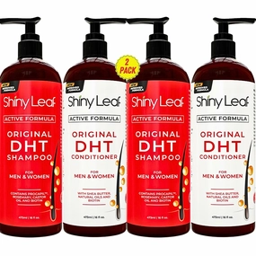 DHT Blocker Shampoo and Conditioner for Hair Loss With Biotin For Men, Women, Anti-Hair Loss Treatment, Rosemary Leaf Oil and Asparagus Extracts, for Thinning Hair (Shampoo and Conditioner)