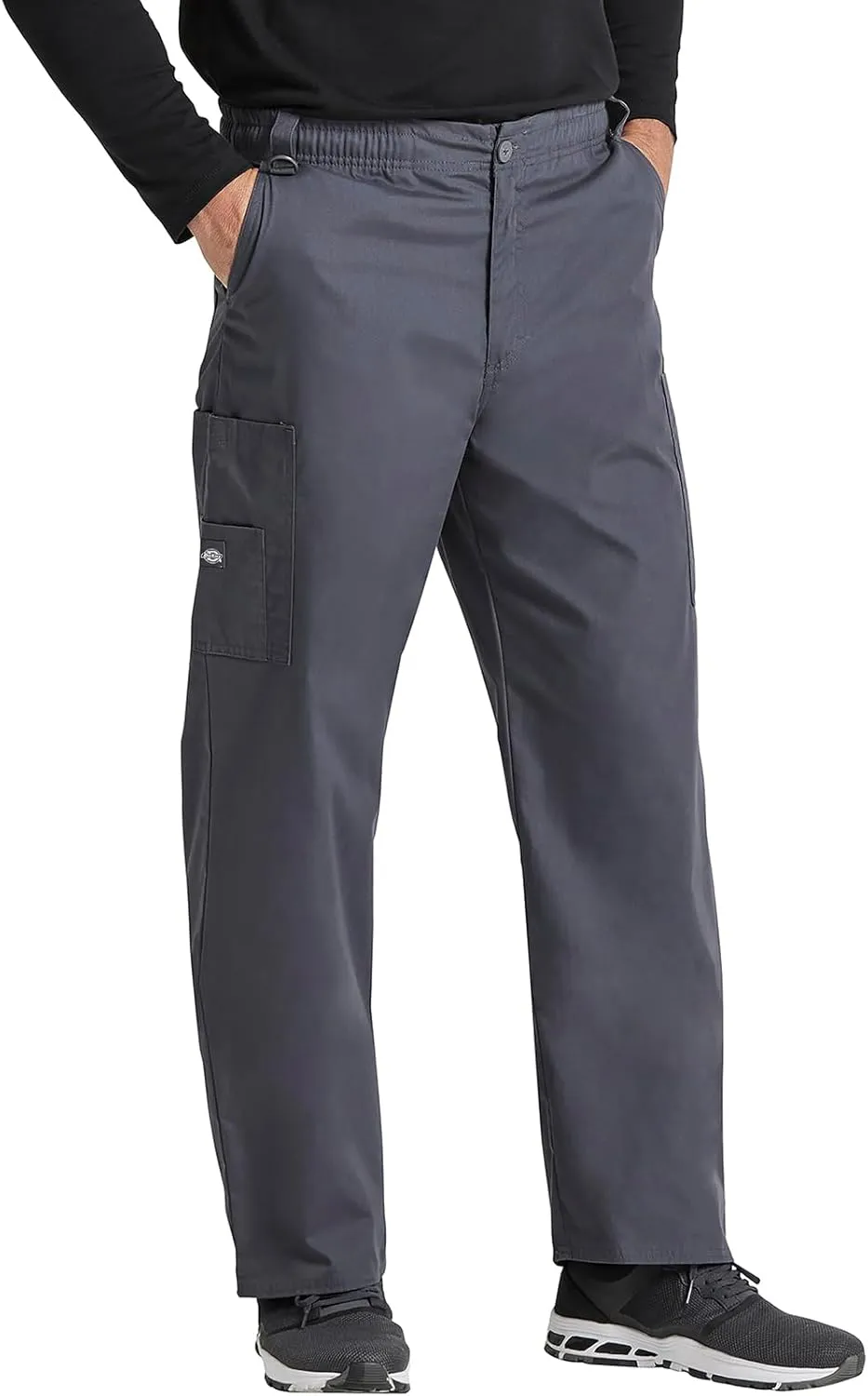 Dickies Men's Pull-On Pant with 7 Pockets Elastic Waistband with Button Closure 81006