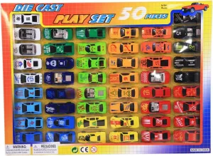 Die Cast 50 Piece Play Set Cars