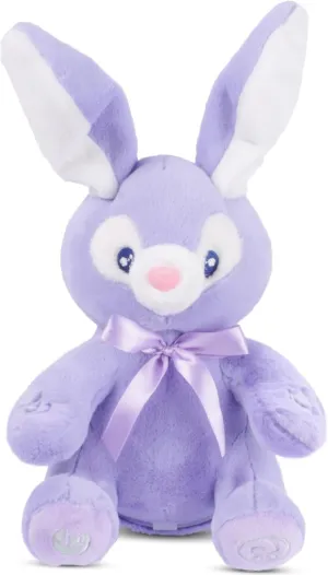 Dimple Bella Bunny Stuffed Animal - Animated Interactive Soft Bunny Plush Toy with Peek-a-Boo Feature and Singing Songs - Perfect Baby Stuffed Animal Gift for Ages 0 and Up, Purple