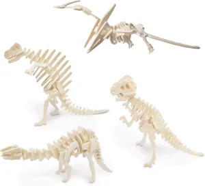 Dinosaur Set 4 - QUAY Woodcraft Construction Kit FSC