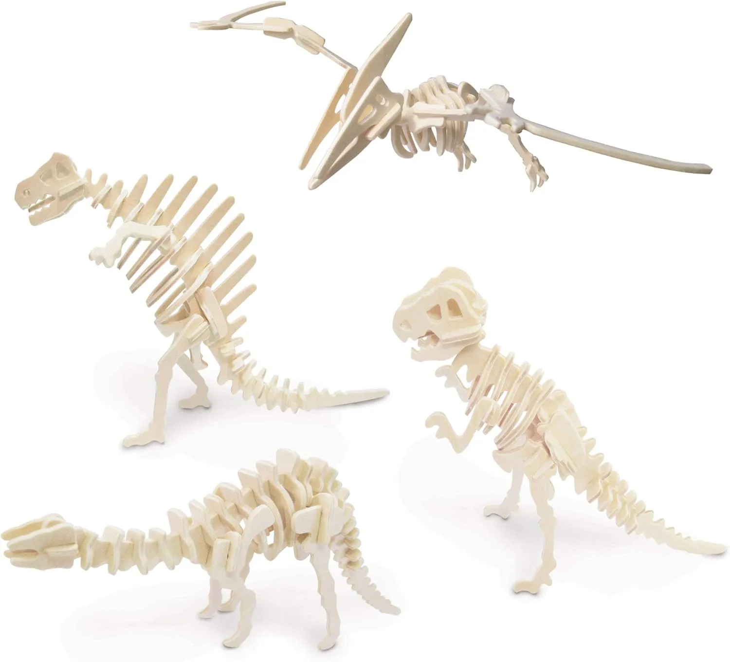 Dinosaur Set 4 - QUAY Woodcraft Construction Kit FSC