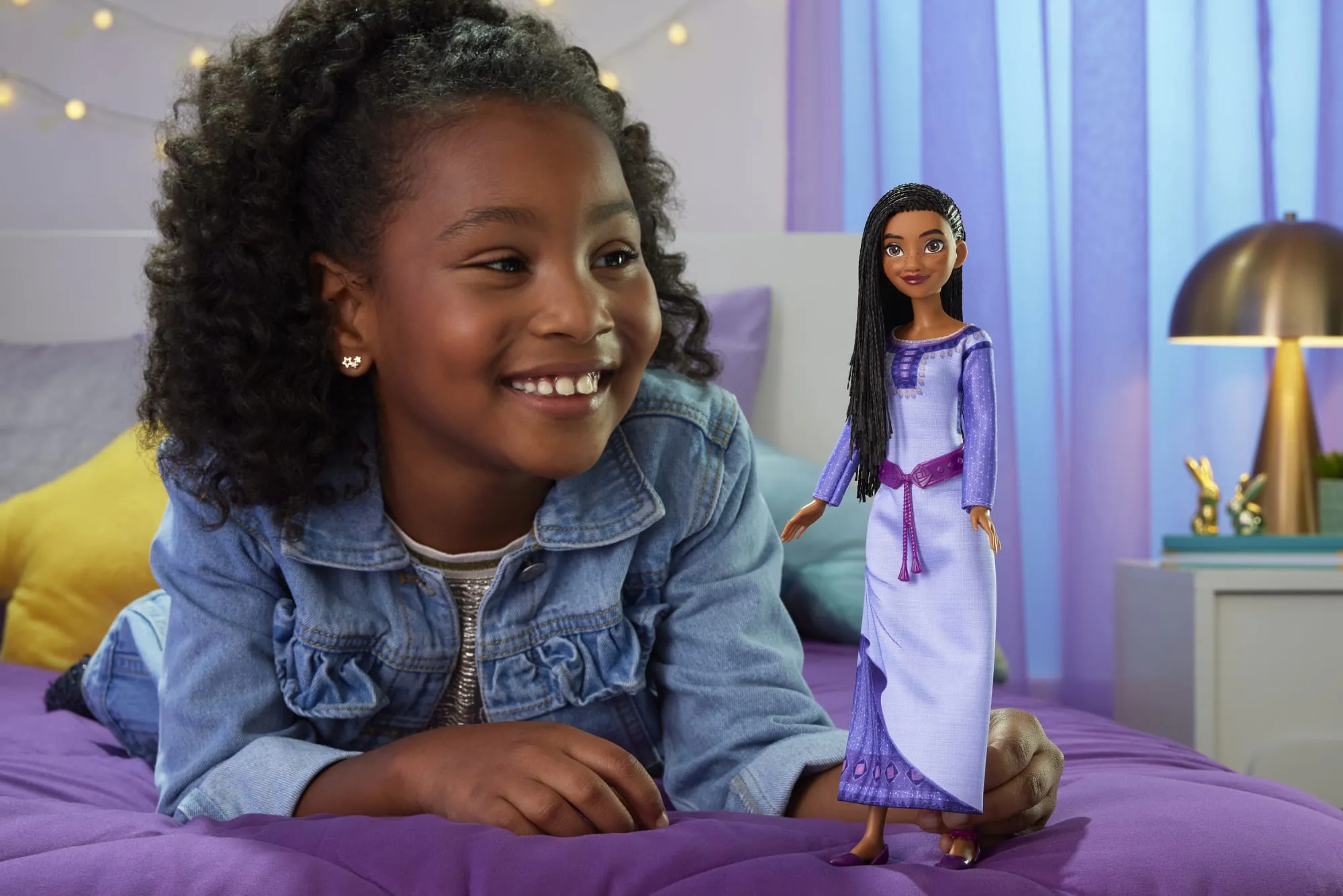 Disney's Wish Asha Of Rosas Posable Fashion Doll And Accessories