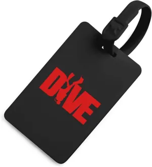 Dive Scuba Diving Luggage Tags Individual Trendy Design Colorful Privacy Cover Address Card for Travel Bag Suitcase