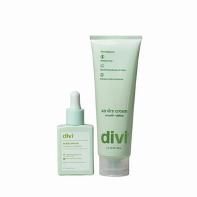 Divi Hair Care Set with Scalp Serum and Air Dry Cream, 2-Step Treatment for Fuller Hair, 30ml   4 oz