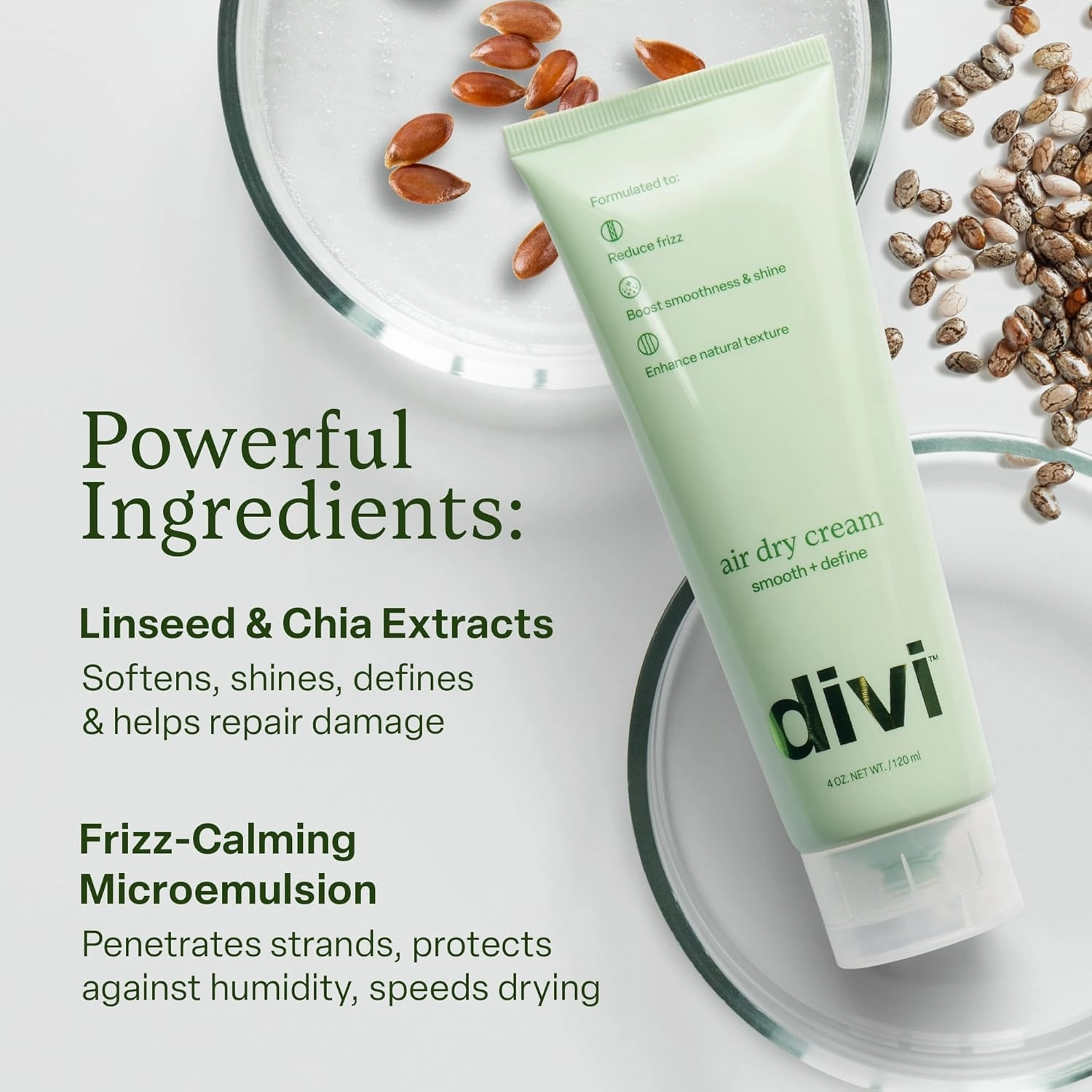 Divi Hair Care Set with Scalp Serum and Air Dry Cream, 2-Step Treatment for Fuller Hair, 30ml   4 oz
