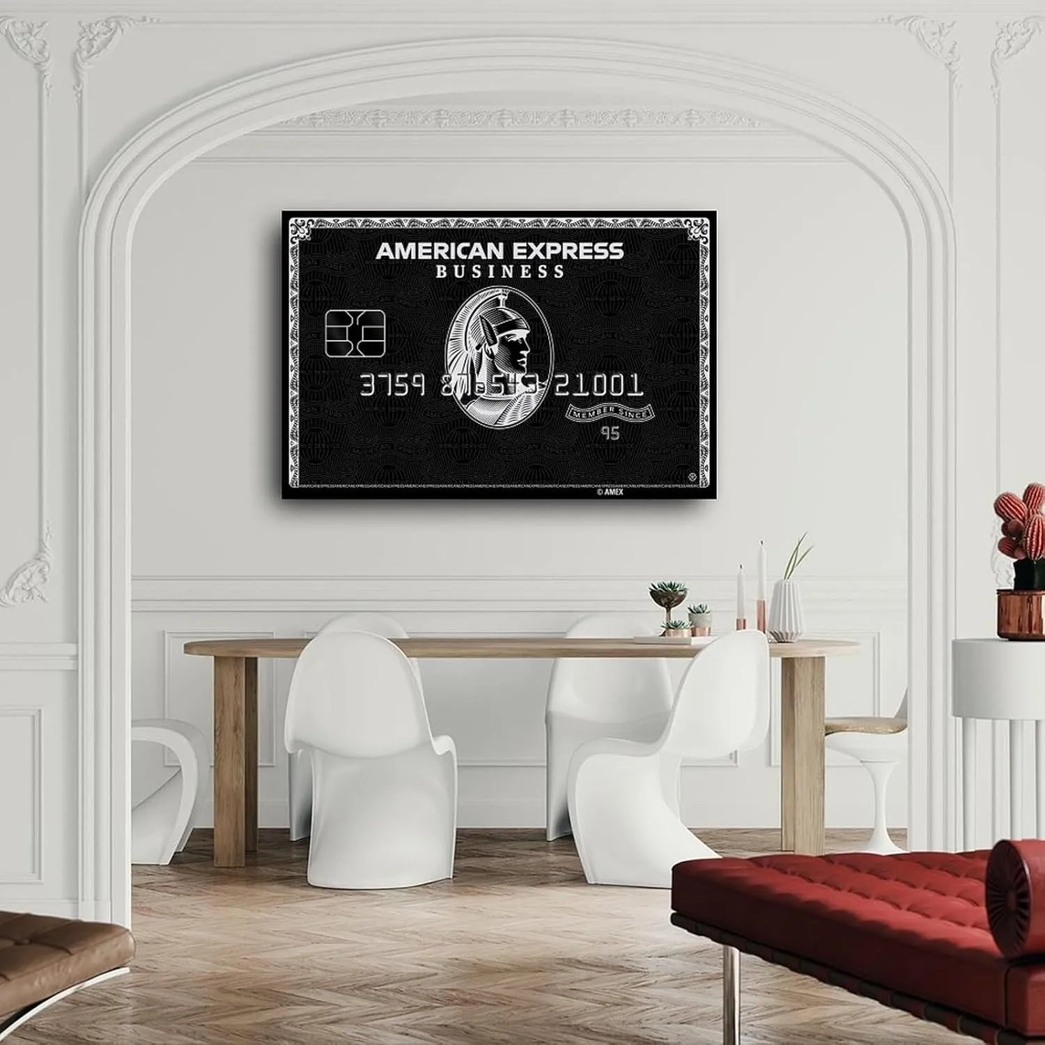 DKHGIDBS American Express Card Poster Black Card Poster Financial Wall Art Gift Poster (6) Canvas Painting Posters And Prints Wall Art for Living Room Bedroom Decor 24x16inch(60x40cm)