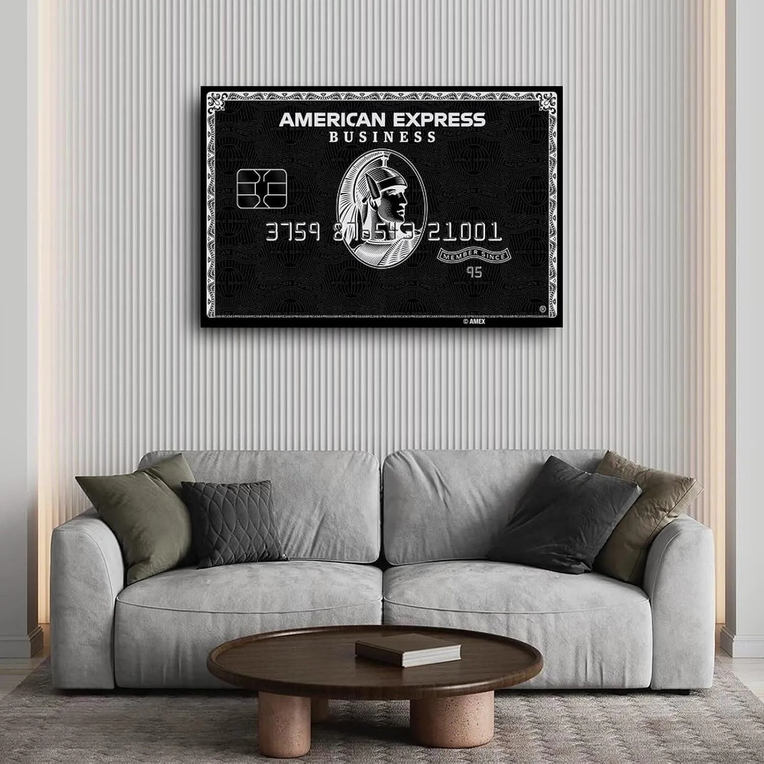 DKHGIDBS American Express Card Poster Black Card Poster Financial Wall Art Gift Poster (6) Canvas Painting Posters And Prints Wall Art for Living Room Bedroom Decor 24x16inch(60x40cm)