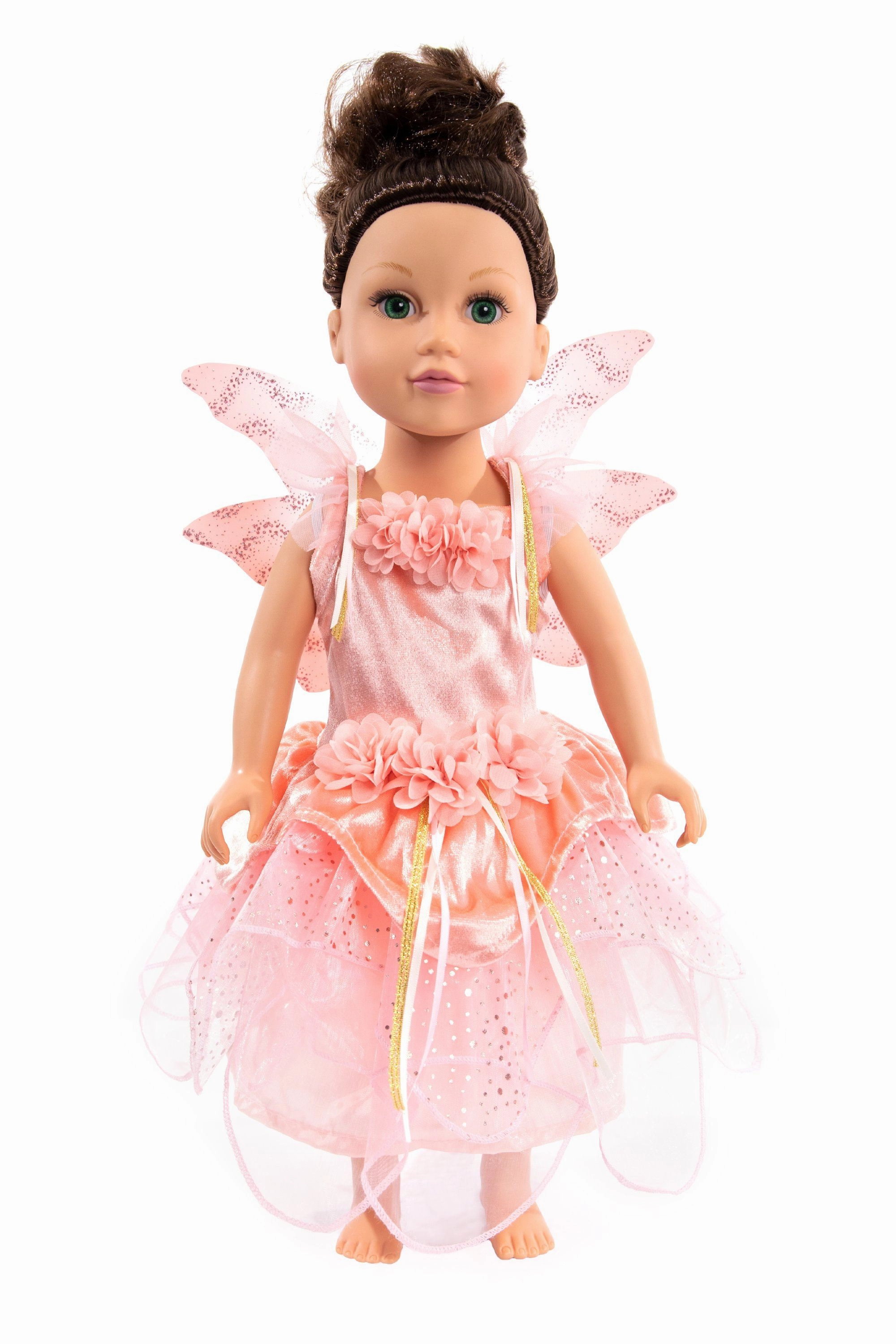 Doll Dress Rose Garden Fairy with Wings