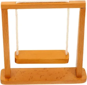 Dollhouse Miniature Swing 1:12 Scale Miniature Furniture Wood Swing Fairy Garden Accessory Dollhouse Decor
