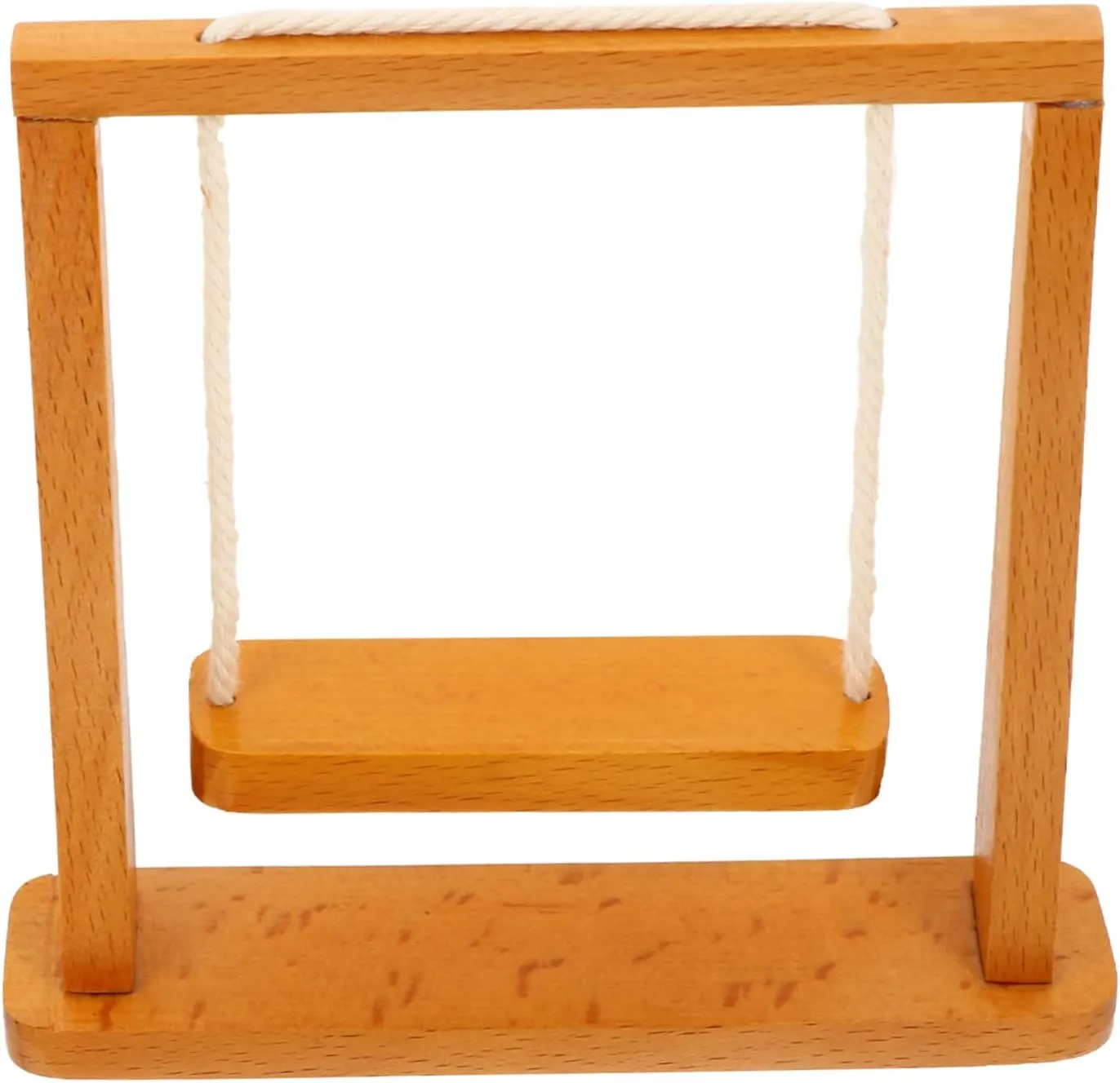 Dollhouse Miniature Swing 1:12 Scale Miniature Furniture Wood Swing Fairy Garden Accessory Dollhouse Decor