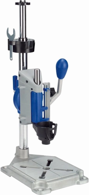 Dremel Drill Press Rotary Tool Workstation Stand with Wrench - Mini Portable Press & Tool Holder - 2 Inch Depth- Ideal for Drilling Perpendicular and Angled Holes - 220-01