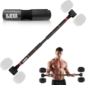 Dumbbell Converter to Barbell Set - Adjustable weights & Up to 200 lb Capacity Weight Barbell - Steel Clamp - Barbell Dumbbells Converter for Home Gym - Weight Lifting for full Body Workouts