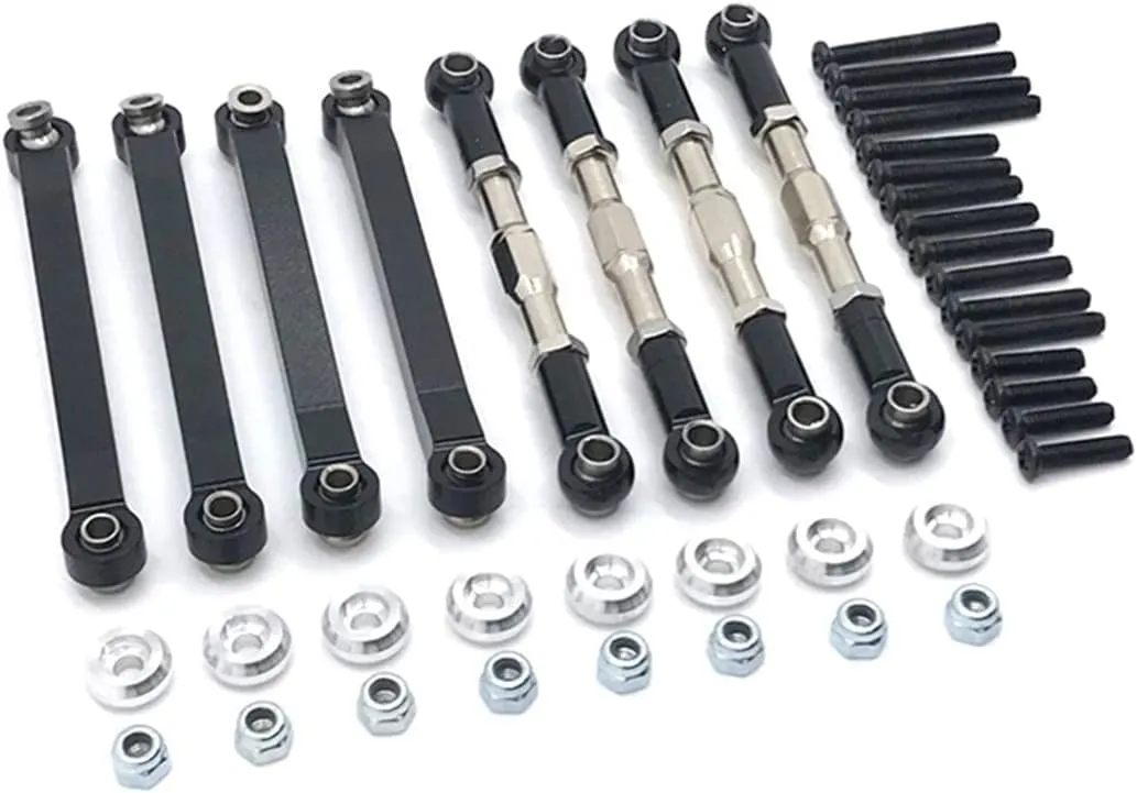 Durable RC Car Metal Chasis Pull Rod Turnbuckle Rod Linkage for MN D90 D91 D99 D99S 1/12 Accessory Part