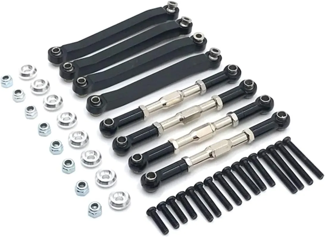 Durable RC Car Metal Chasis Pull Rod Turnbuckle Rod Linkage for MN D90 D91 D99 D99S 1/12 Accessory Part