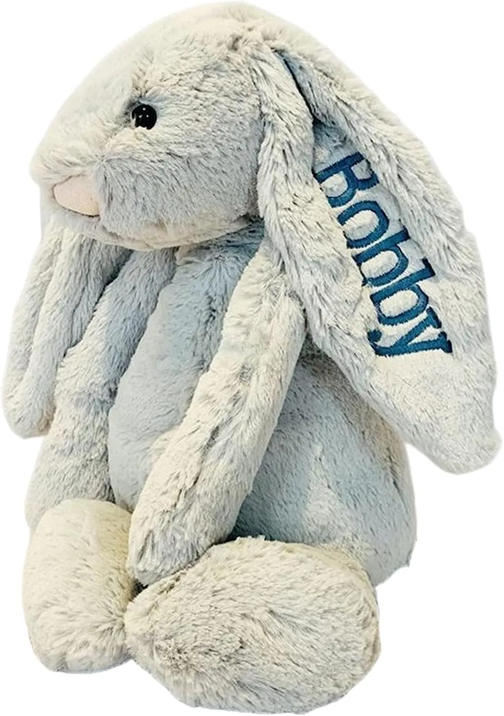 Easter Gift with Child's Name Embroidered Personalized Easter Bunny Bunny Stuffed Animal Easter Bunny Plush Bunny Doll Easter Gifts from Elders or Friends for Easter.