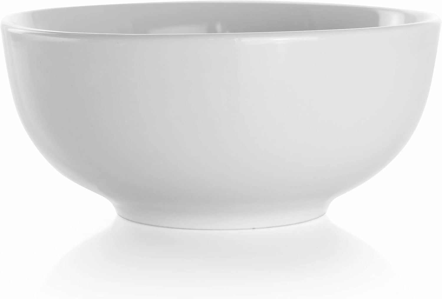 Elama White Porcelain Dish Dinnerware Set, 18 Piece, Luna