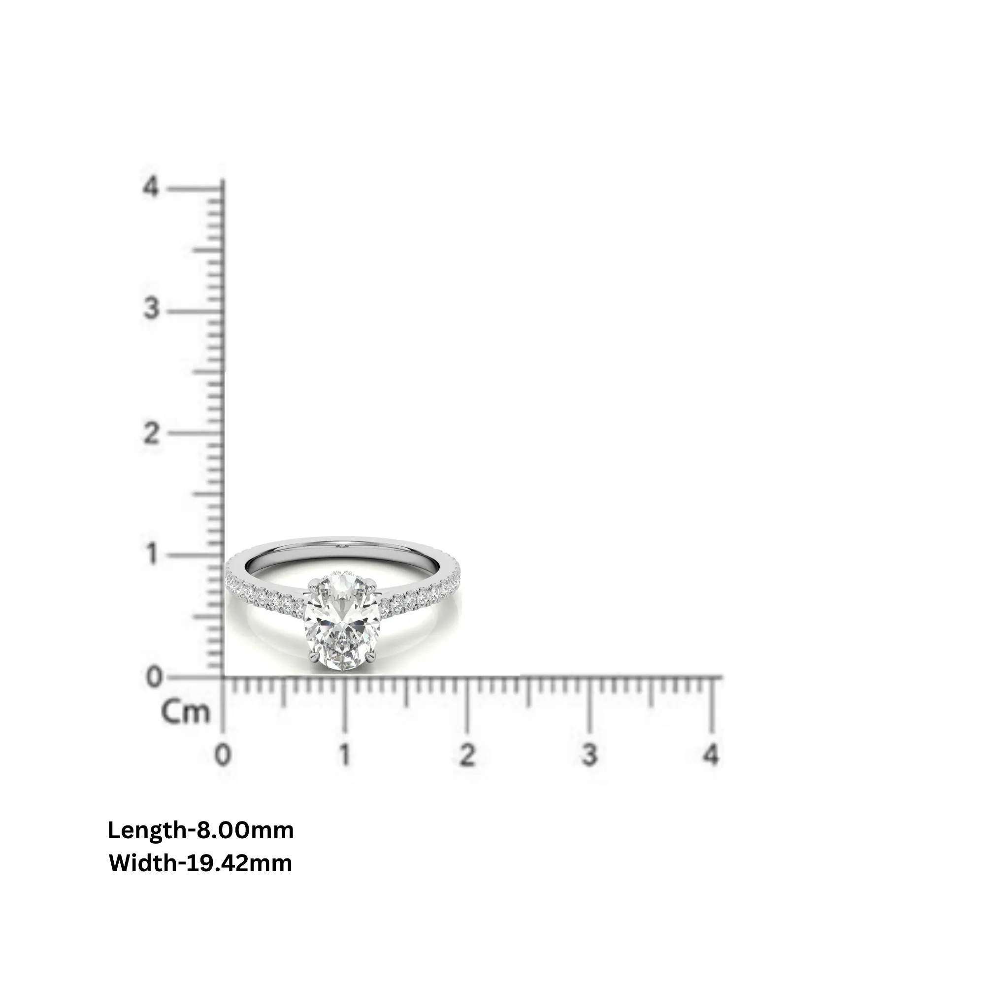 Elegant Classic  Sterling Silver Adjustable Oval Cut Zircon Pave Set Rose Gold Engagement Ring For Women