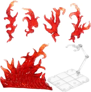 ERINGOGO 1Set Fire Action Figure Display Stand Flexible Doll Support Frame for Model Accessories Easy Assembly for Staging Scenes and Organizing