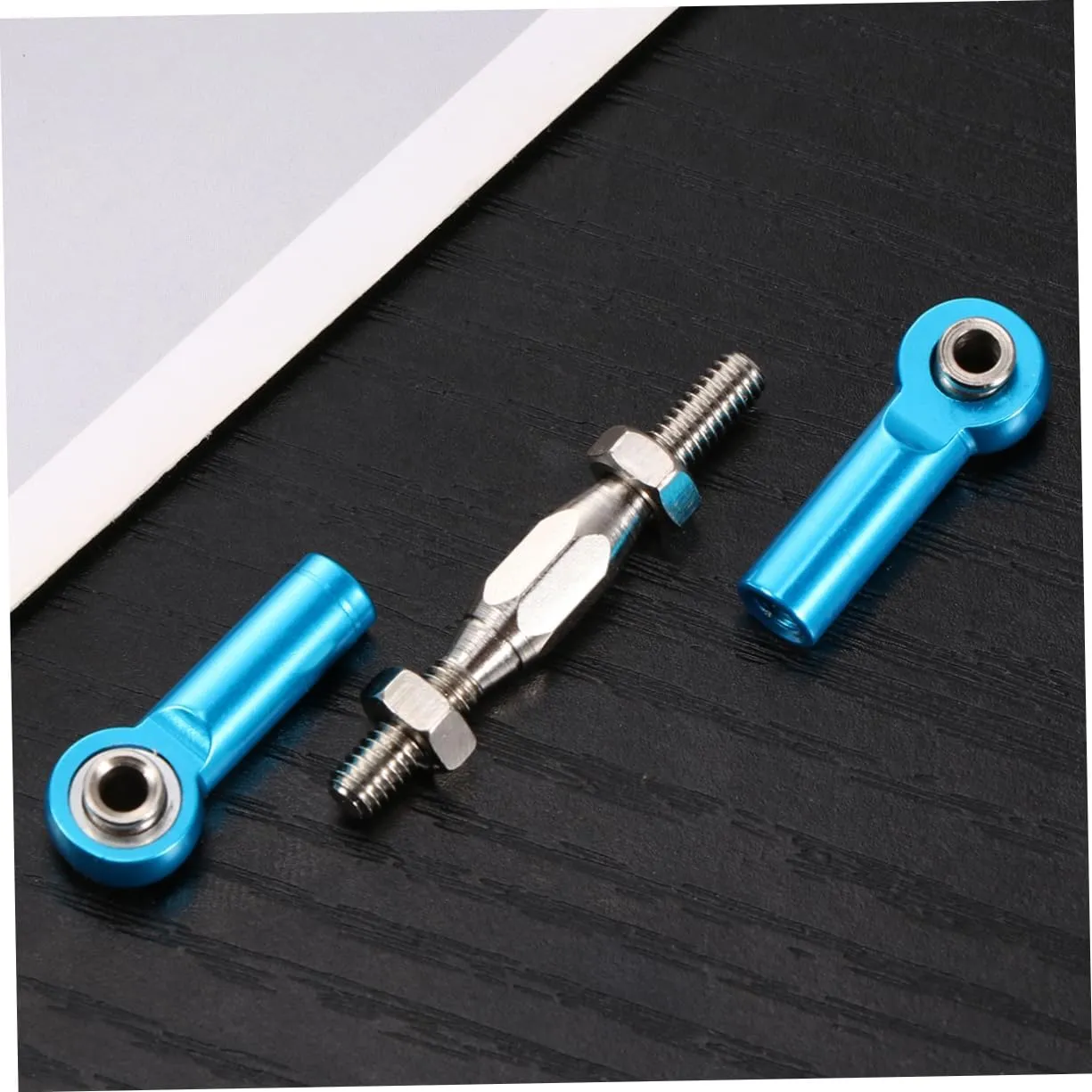 ERINGOGO 2sets 71mm Metal Car Rod Linkage Steering Rod Turnbuckle Linkage Set for 1/10 Truck Buggy Upgrade Parts 6pcs*2