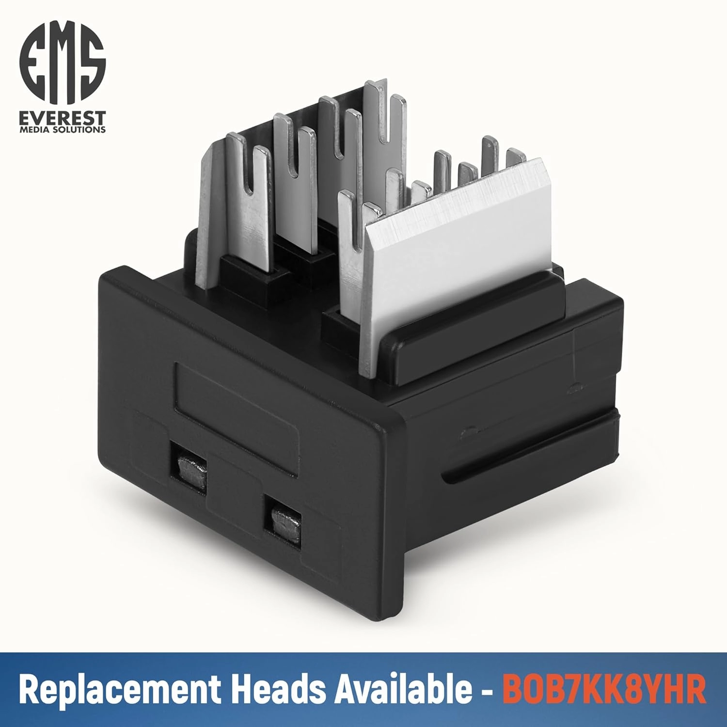 Everest easyJACK - 90° Angled Speed Termination Keystone Tool Set - with 20-Pack of RJ45 Cat6 Keystone Jacks in White (Slim Profile Design) - Time Saver Network Punch Down Tool Cat6