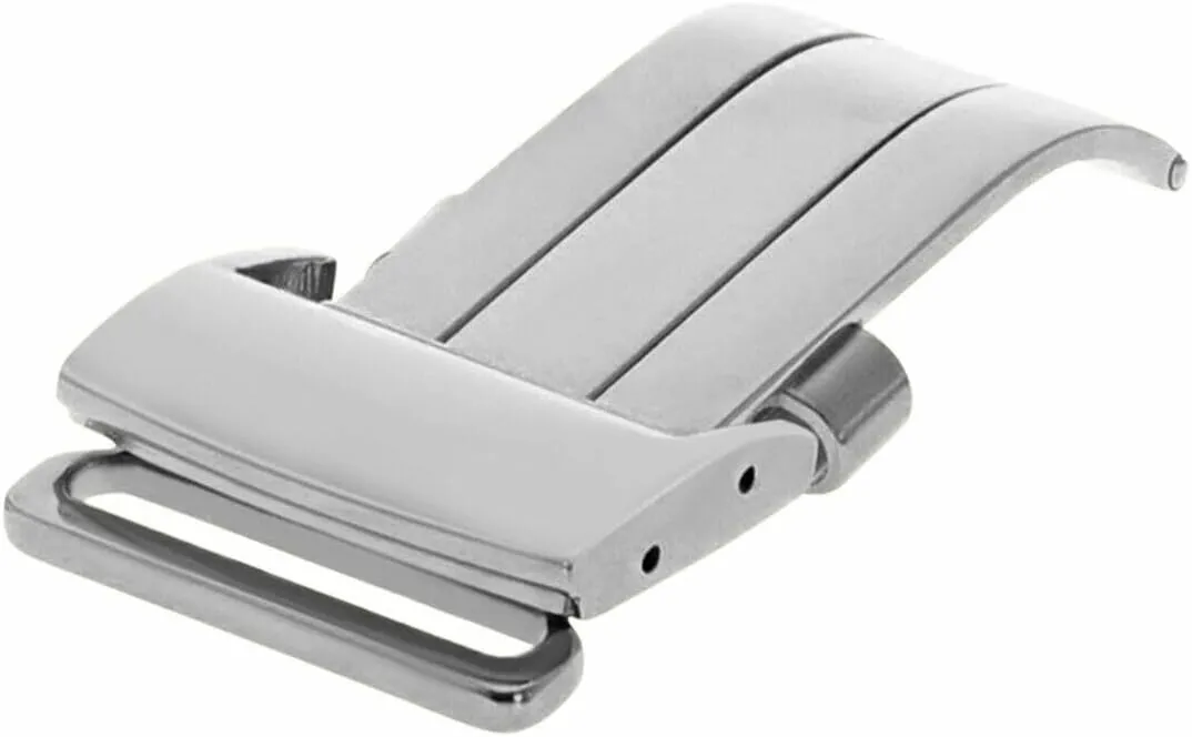 Ewatchparts 18-20mm Deployment Buckle Leather Watch Band Strap Clasp Compatible With Breitling
