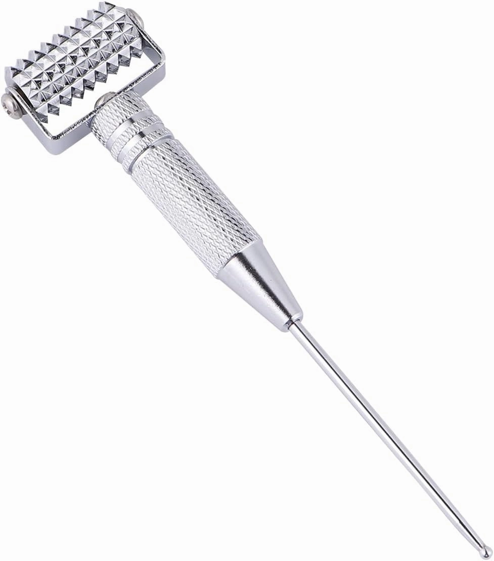 EXCEART Acupuncture Pen Ear Massage Tool Face Roller Adjustable Deep Tissue Massage Tool for Face Ear Self-Massage
