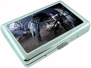 Fairy D18 Silver Metal Cigarette Case Pixies Mythical Folklore Magical